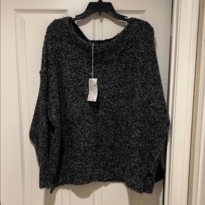 Free People Cozy Black Sweater
